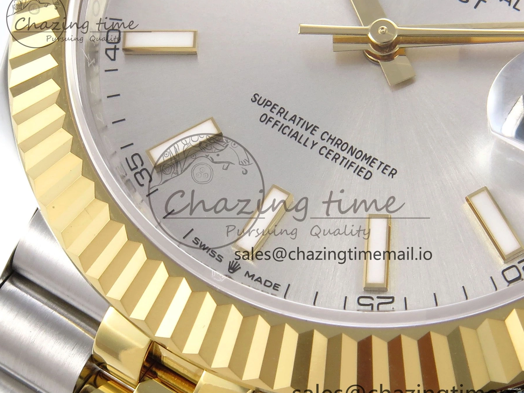 Silver 126333 Best DateJust 41 Edition A3235 SS Stick on YG EWEF Dial Jubilee Bracelet 0118